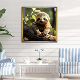 Baby Sloth photo - Animals Canvas Wall Art