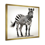 Minimalism Zebra elegance - Black Zebra Wall Art