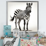 Minimalism Zebra elegance - Black Zebra Wall Art