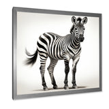 Minimalism Zebra elegance - Black Zebra Wall Art