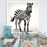 Minimalism Zebra elegance - Black Zebra Wall Art