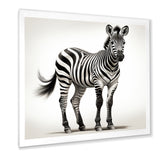 Minimalism Zebra elegance - Black Zebra Wall Art