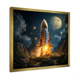 Rocketship's take off I - Rocketship Canvas Wall Art