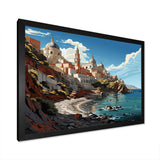 Italian coastal village  II - Landscapes Canvas Wall Art