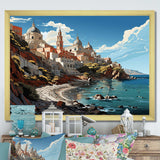 Italian coastal village  II - Landscapes Canvas Wall Art