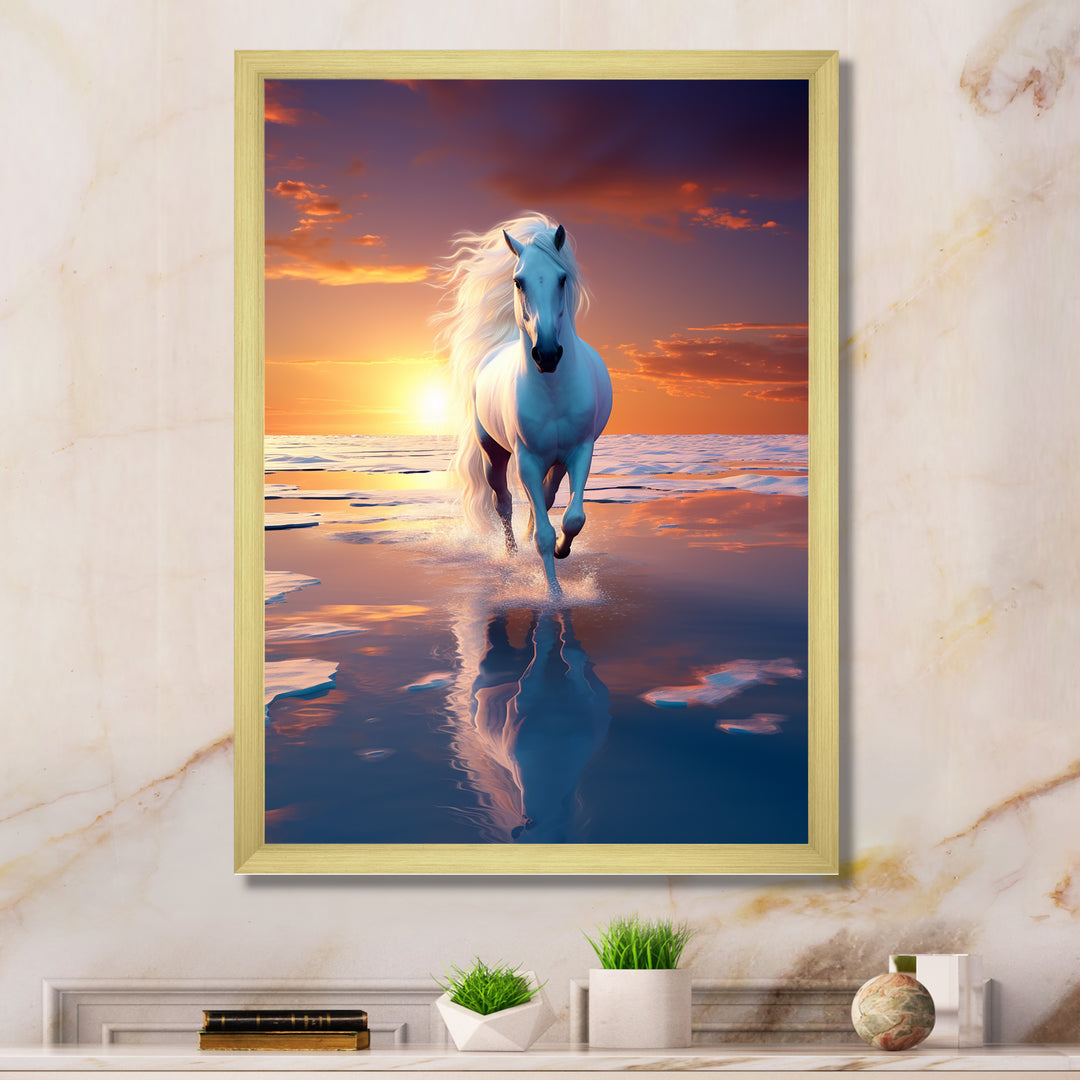 Coastal Horse Majesty Noble Horse Portrait - Horse Wall Art Prints