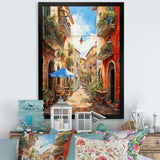 Italian village Essence 1 - Landscapes Canvas Wall Art