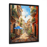 Italian village Essence 1 - Landscapes Canvas Wall Art