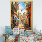 Italian village Essence 1 - Landscapes Canvas Wall Art