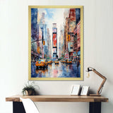 Times Square New York Cityscape IV - Cityscapes Canvas Wall Art