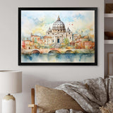 Vatican city historic serenity III - Cityscapes Canvas Wall Art