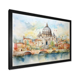 Vatican city historic serenity III - Cityscapes Canvas Wall Art