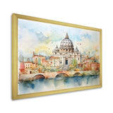 Vatican city historic serenity III - Cityscapes Canvas Wall Art