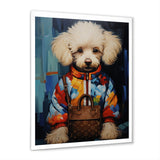 Glam Dog with fashion brand - Dog Home Decor Art