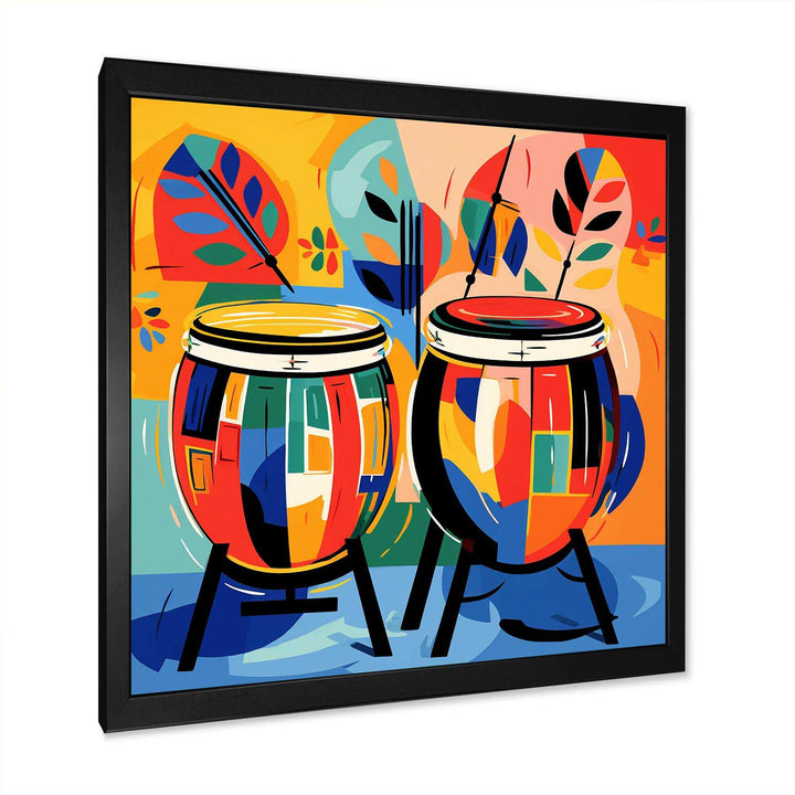 Mexican Drums music instruments IV - Food &amp; Beverage Canvas Wall Art