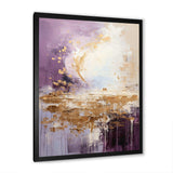 Purple and gold mountain landscape III - Landscapes Canvas Wall Art