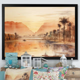 Ancient Egyptian river landscape - Landscapes Canvas Wall Art