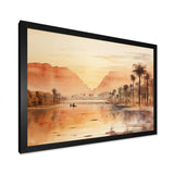 Ancient Egyptian river landscape - Landscapes Canvas Wall Art