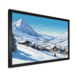 Alpine mountains Solitude Winter Glow II - Landscapes Canvas Wall Art