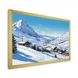 Alpine mountains Solitude Winter Glow II - Landscapes Canvas Wall Art