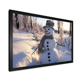 Frosty snowman christmas dreams II - Landscapes Canvas Wall Art