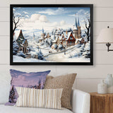 Frost Holiday Christmas Village II - Landscapes Canvas Wall Art