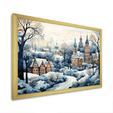 Winter Russian city landscape III - Landscapes Canvas Wall Art