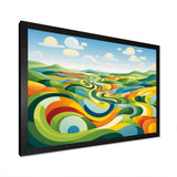 Modern bold farm horizon I - Landscapes Canvas Wall Art