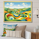 Modern bold farm horizon I - Landscapes Canvas Wall Art