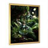 Green Christmas decoations pine tree I - Floral Canvas Wall Art