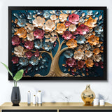 Colorful Golden Orchid Tree Garden Of Branches V - Landscapes Canvas Wall Art