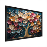 Colorful Golden Orchid Tree Garden Of Branches V - Landscapes Canvas Wall Art