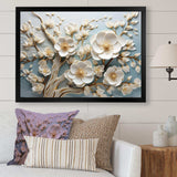 White Orchid Tree Garden Of Branches 9 - Floral Canvas Wall Art