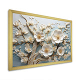 White Orchid Tree Garden Of Branches 9 - Floral Canvas Wall Art