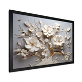 White Orchid Tree Garden Of Branches 10 - Floral Canvas Wall Art