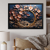 Purple and Blue Golden Orchid Tree Garden Of Branches IV - Landscapes Canvas Wall Art