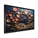 Purple and Blue Golden Orchid Tree Garden Of Branches IV - Landscapes Canvas Wall Art