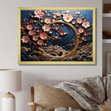 Purple and Blue Golden Orchid Tree Garden Of Branches IV - Landscapes Canvas Wall Art