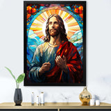 Christianism Jesus Christ Portrait - Spiritual Canvas Wall Art