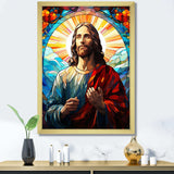 Christianism Jesus Christ Portrait - Spiritual Canvas Wall Art