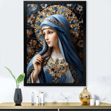 Radiant Religious Devotion of Mary I - Spiritual Canvas Wall Art