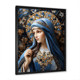 Radiant Religious Devotion of Mary I - Spiritual Canvas Wall Art