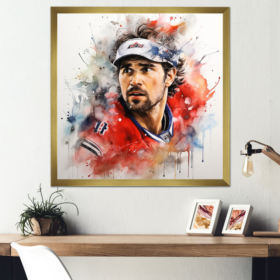 Hockey Champion Odyssey Portrait I - Sport Hockey Canvas Wall Art