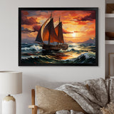 Pirate boat Spanish Legacy I - Boat Sailing Canvas Wall Art