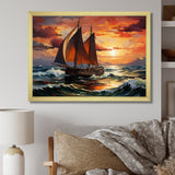 Pirate boat Spanish Legacy I - Boat Sailing Canvas Wall Art