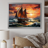 Pirate boat Spanish Legacy I - Boat Sailing Canvas Wall Art