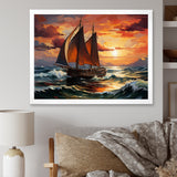 Pirate boat Spanish Legacy I - Boat Sailing Canvas Wall Art