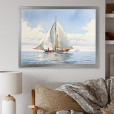 Seafaring Symphony Sailboat Serenity - Boat Sailing Canvas Wall Art