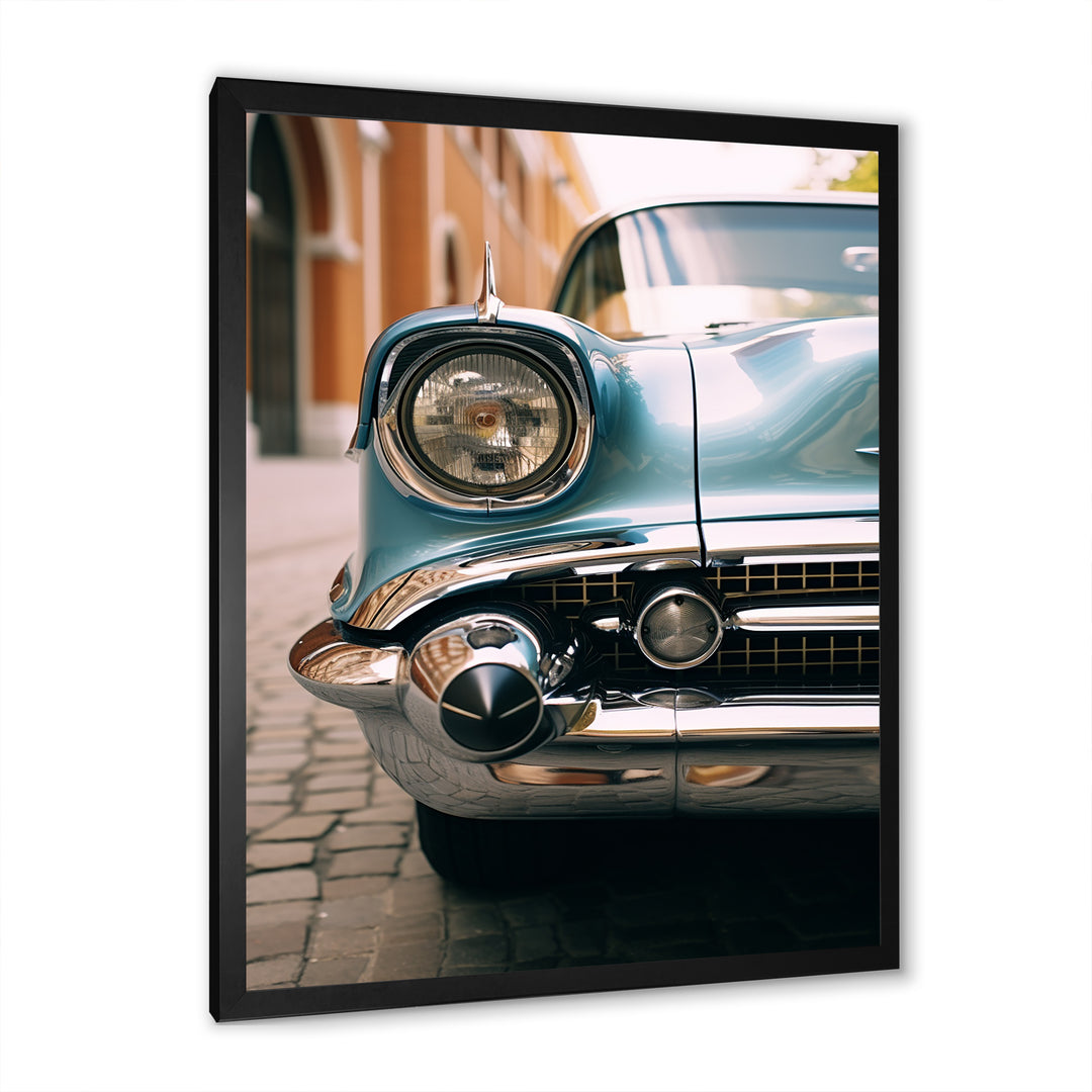 Vintage Cuban car photography I - Car Old American Canvas Wall Art