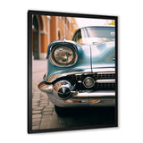 Vintage Cuban car photography I - Car Old American Canvas Wall Art